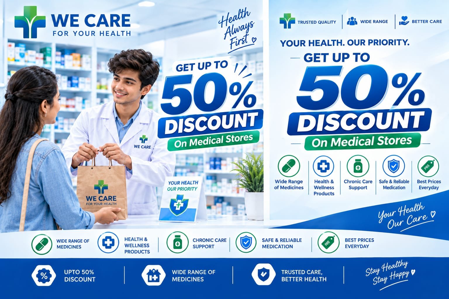 JeevanShatiCare Medical Store Discount Banner